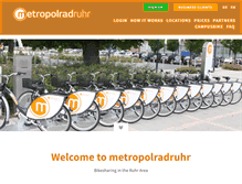 Tablet Screenshot of metropolradruhr.de